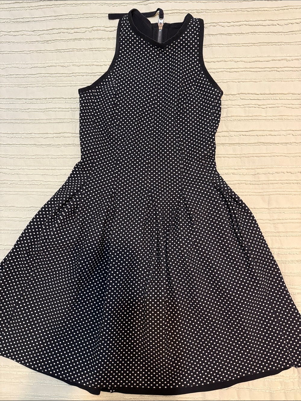 Lululemon black and white polka dot dress, size 4.
